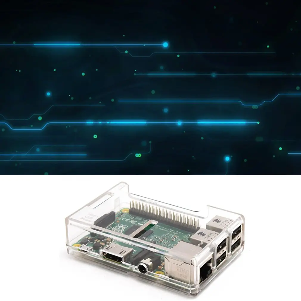 Raspberry Pi 3b 3b+ Универсальный корпус Abs впрыска Gpio большое отверстие материнская плата шасси коробка машина