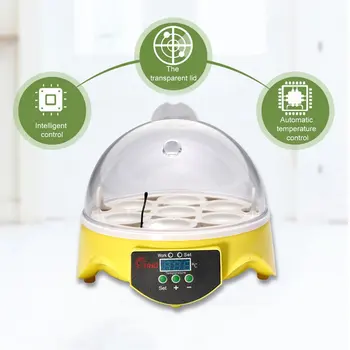 

7 Eggs Incubator Plastic Digital Chicken Temperature Control Automatic Incubator Hatcher Incubation Tools Supplies