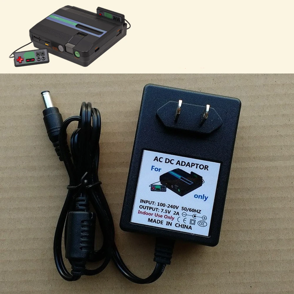 Output 7.5V 2A AC adapter for Twin Famicom F-C game console power supply Power Adapter Game Console Power Adapter