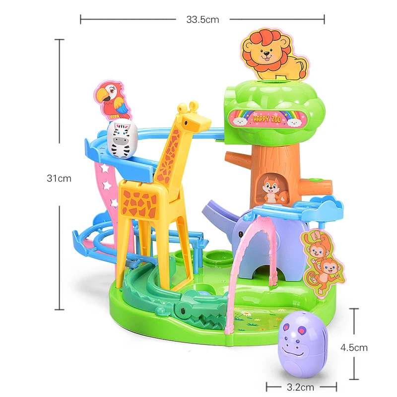 Детские строительные блоки Roly poly Zoo игрушки на тему приключений стек для детей
