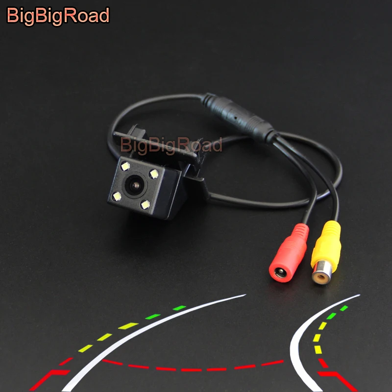 BigBigRoad Car Intelligent Dynamic Track Rear View Camera Waterproof For Mazda 2 Mazda2 M2 Hatchback 2016 2017 2018 2019 2020 | Автомобили