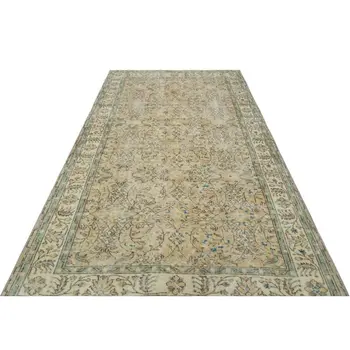 

Handmade Beige Vintage English English Area Rug 159x288 Cm-5'3''X9'5''