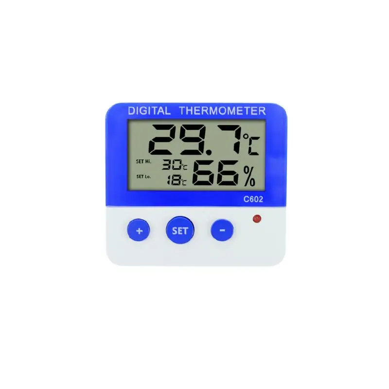 

Digital Alarm Thermometer Hygrometer Temperature Humidity Moisture Monitor