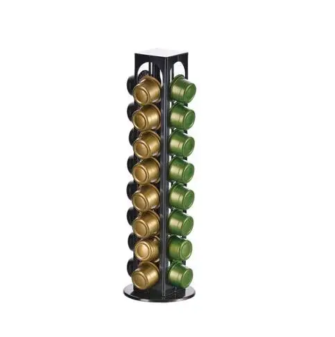 Стойка для кофе Nespresso 40 чашек вращающаяся стойка капсул капсулы хранения полка