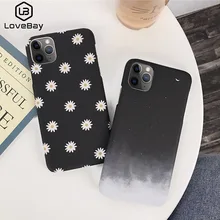 Lovebay ромашка цветок Краска чехол для телефона для iPhone 11 Pro Max X XR XS Max 8 7 6 6s Plus Ультратонкий Жесткий PC чехол для iPhone 7 Plus