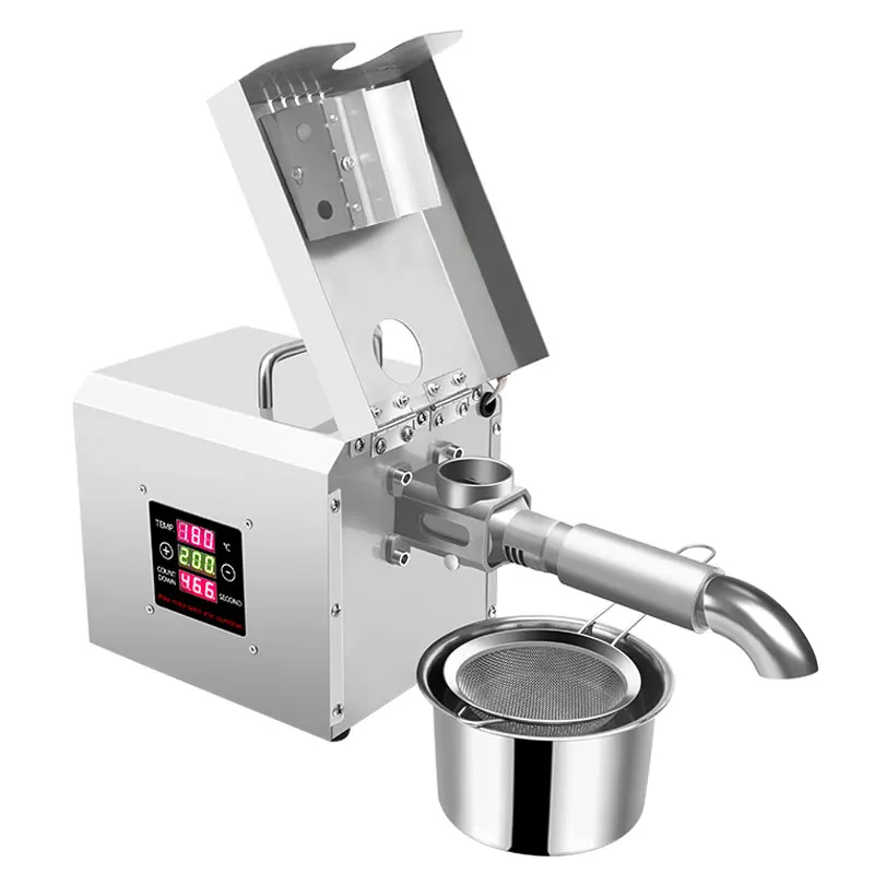 SUNZ RG-309oil press Stainless Steel Oil Press Machine Automatic Oil Extraction Peanut Coconut Olive Extractor Expeller 110/220v