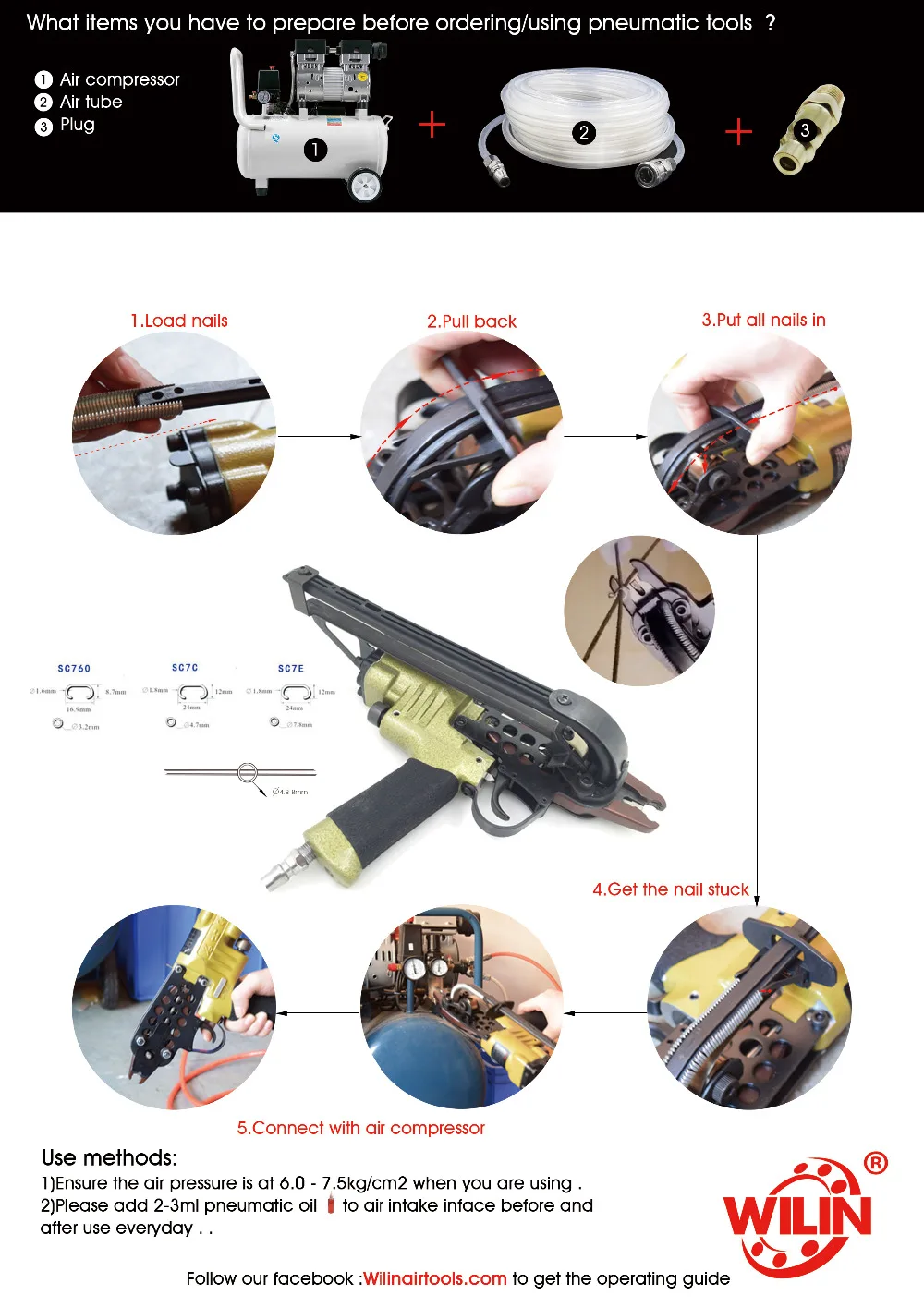 Details about   Hog Ring Stapler SC760C Pneumatic Hog Ring Plier Pneumatic C Ring Gun Mattress 