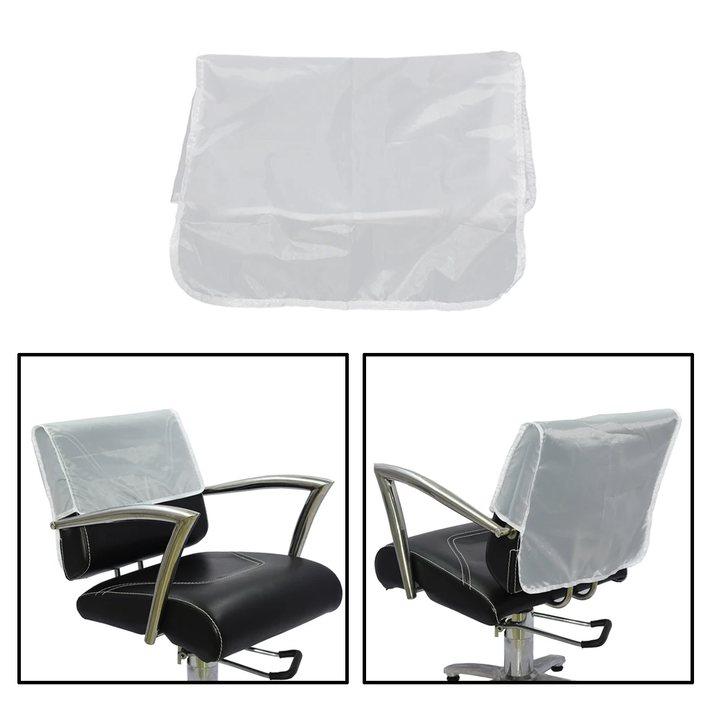 PROFESSIONAL SALON BABER HAIRDRESSING CHAIR BACK COVERS CLEAR BLACK 19'