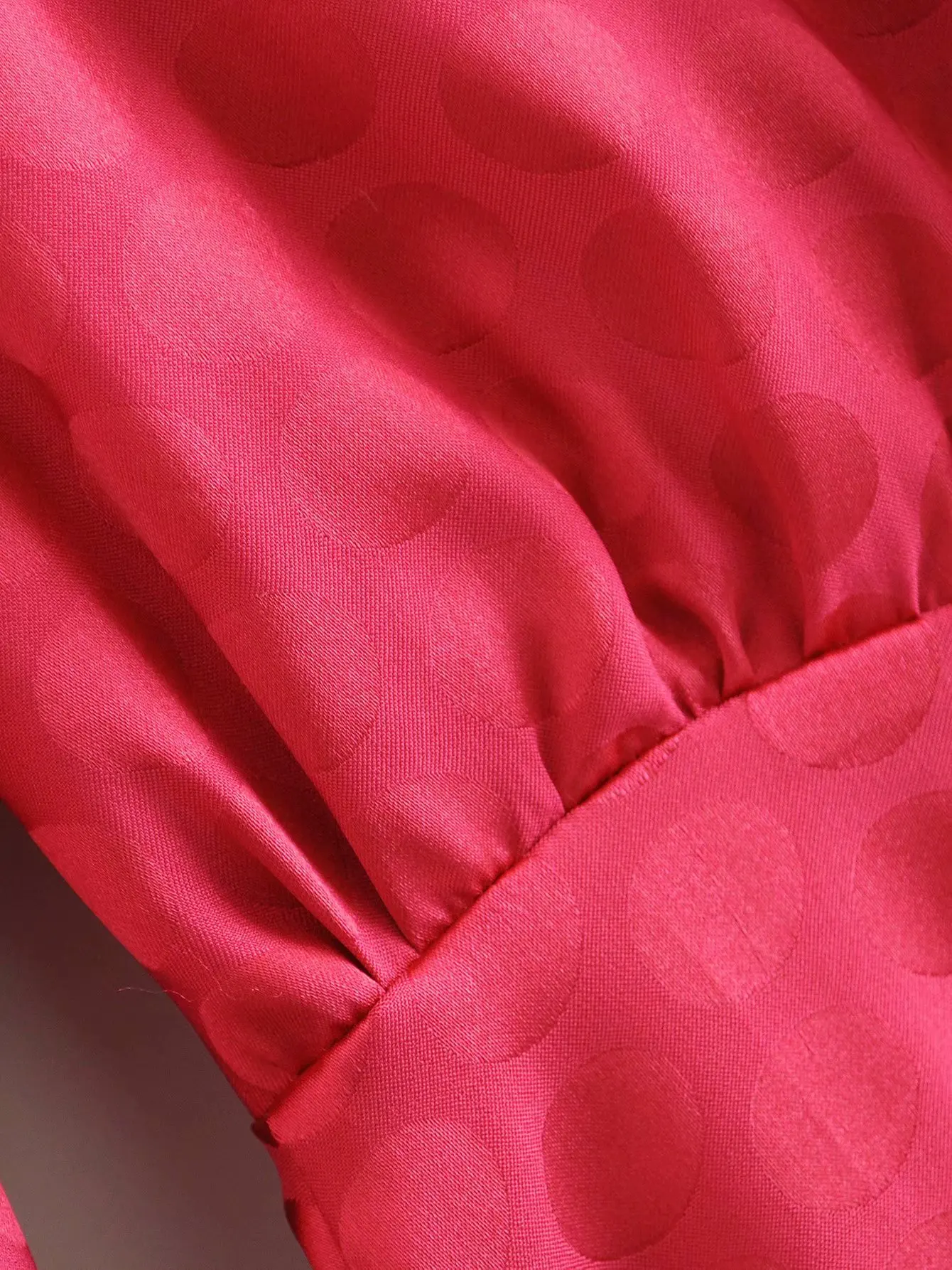 Женское Элегантное повседневное Плиссированное мини-платье с v-образным вырезом и принтом в горошек, Стильное женское платье с рукавами-фонариками DS3137