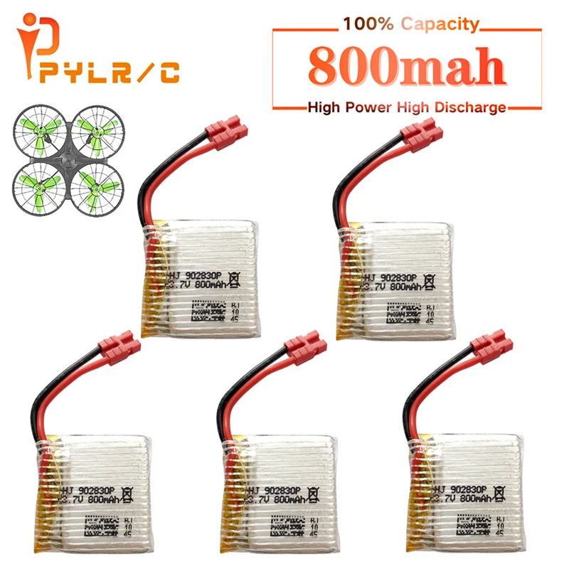 Аккумулятор lipo 3 7 в 800 мА · ч для Syma X21 X21w x26 1-10 шт. | Игрушки и хобби