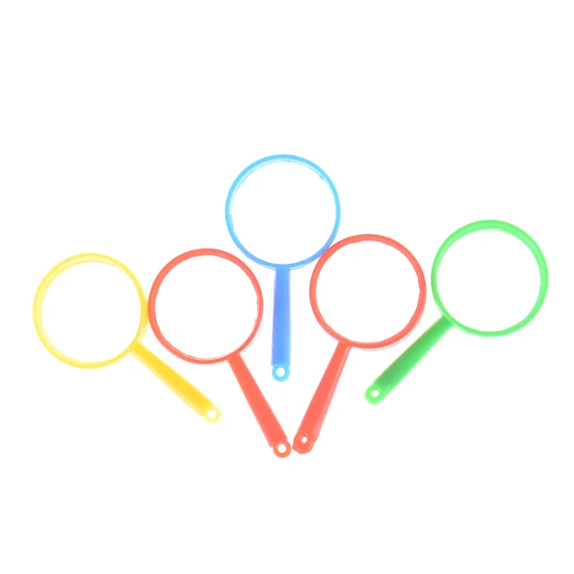 5pcs/lot Plastic Mini Magnifying Glass Children's Toys Learning Education Toys 2