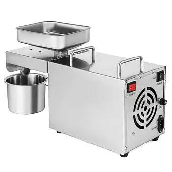 

Oil Press Machine 750W Cold/Hot Press Automatic Oil Extractor Organic Oil Expeller Commercial Grade Stainless Steel Oil Press