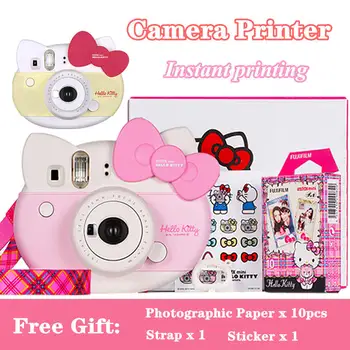 

Portable Cute Mini Instant Camera Printer Gift with 10 sheets Christmas New Year Gift Instant Camera Photo Camera Printer