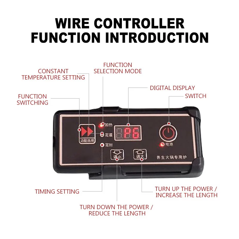 3000W Big Power Commercial Induction Cooker Circular Concave Embedded Hotpot Cooker Timing Round Electromagnetic Oven