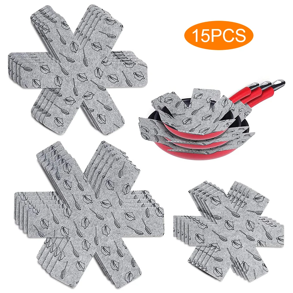 12Pcs 3 Different Sizes Separate and Protect Surfaces of Your Cookware