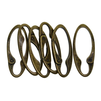 

6 Pieces Antique Bronze Spring Snap Clip Hook Alloy Clip Backpack Keychain Keyrings Car Home Key Holder DIY Jewelry Findings