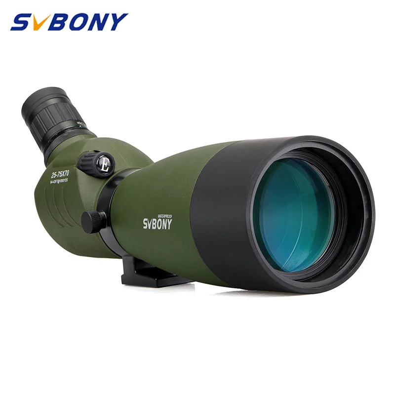 SVBONY SV14 25-75x70 Spotting Scope Zoom Telescope FMC Bak4 Prism Water-Resistant Optics Outdoor Hunting Archery Bird Watching | Спорт и