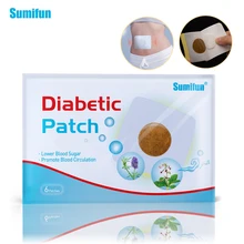 6pcs/1bag  Diabetic Patch Stabilizes Blood Balance Chinese Herbal Level Lower Blood Glucose Balance Medical Plaster