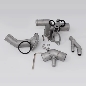 

Upgrade Replacement Cast Aluminum Water Outlet Parts Radiator Engine Accessories Coolant Flange Kits Thermostat Housing For Golf