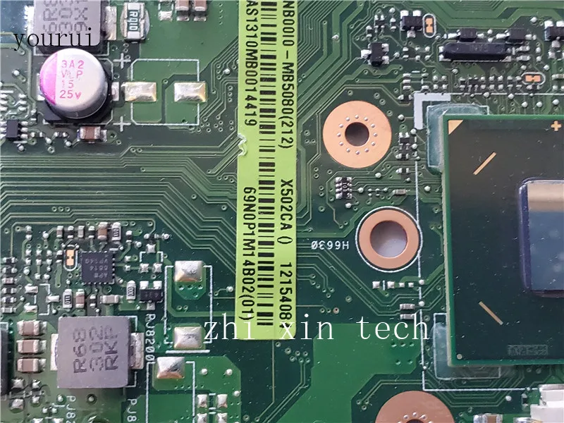  yourui For ASUS X502CA Laptop motherboard REV 2.1with i3-3217u 4GB RAM Fully Test ok