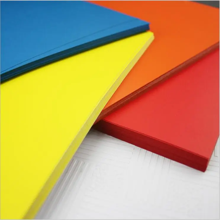 10pcs A4 Self-adhesive Colored Sticker for Laser Printing Waterproof Writing Paper School Office Supplies
