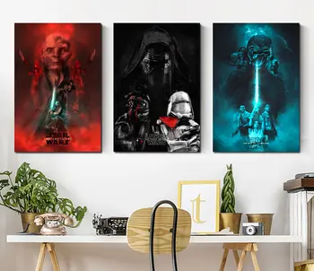 

HD Print Movie Posters Oil Painting Home Decor Wall Art on Canvas Star Wars 3PCS/SET Bedroom Decor Canvas Printings