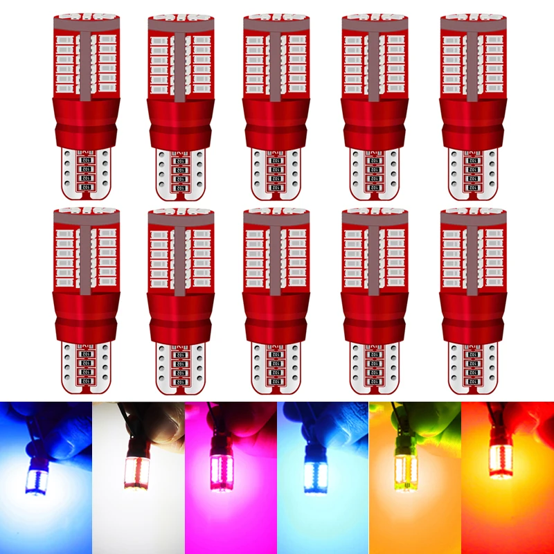 LED T10 Car W5W LED Bulbs 57SMD 168 194 Car Clearance Light Error Free for VW Volkswagen Passat B6 B5 B7 Scirocco Golf 5 4 mk7