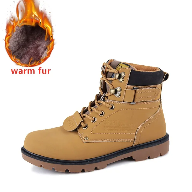 Yellow Cat Boots Men Winter Warm Snow Shoes Mens Leather Shoe Ankle Bot Cowboy Coturno Botas Hombre Man Motorcycle Casual 2019 Motorcycle Boots Aliexpress
