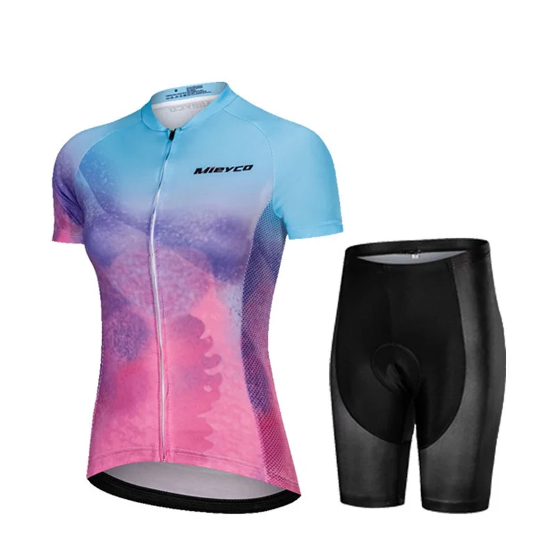 Профессиональный женский велосипедный костюм велосипедиста MTB Одежда Женская гоночная велосипедная одежда Ropa Ciclismo для девочек велосипедная одежда гоночный нагрудник короткие штаны Pad - Цвет: 15