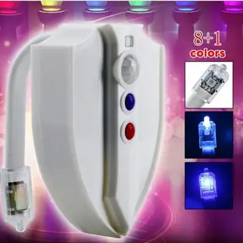 

VKTECH 8 Colors Bathroom Toilet Seat Night Lamp LED PIR Motion Sensor Washingroom Light with Induction Device Automatic Switch