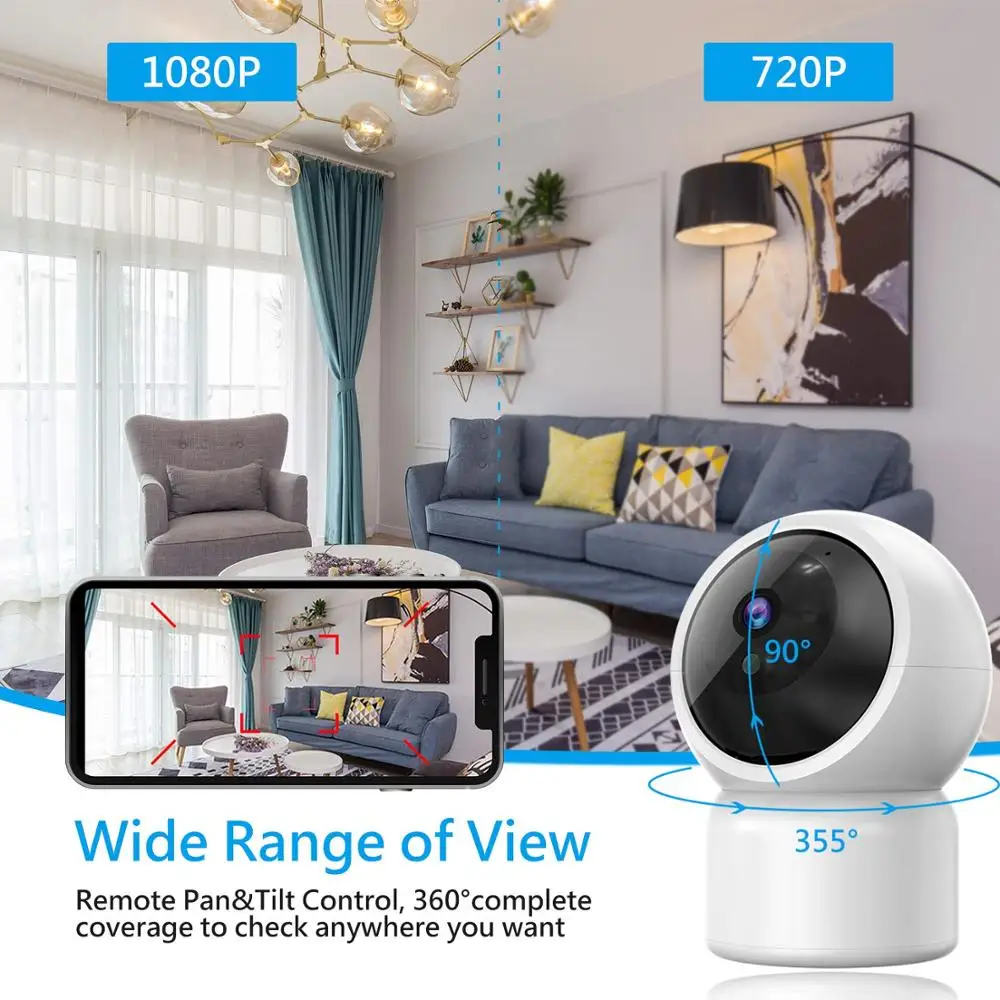 BESDER радионяня Беспроводная HD 1080P с датчиком движения и звуком Wi Fi|Радионяни| |