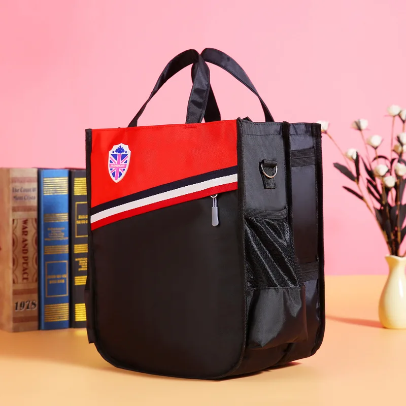 

2019 New Style England Double Layer Children Makeup Missed Lessons Bag Schoolbag for Elementary School Students Triple Use Shoul