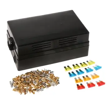 

Car 18-Way Blade Fuse Holder 10-Way Relay Socket Fusebox Distribution Block