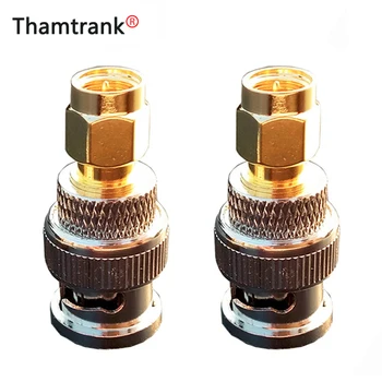 

10pcs/lot SMA Male to BNC Male Connector High Quality Copper BNC Male Plug to SMA Male Plug RF Adapter