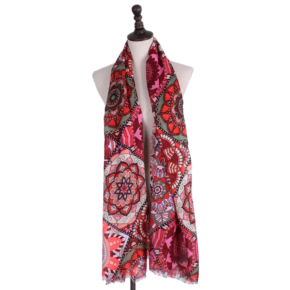 180*110 см шарф женский хлопок лен бамбуковое волокно цветочные длинные шарфы женский платок винтажные шарфы обтягивающие осень зима весна подарок