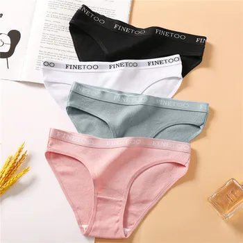 1Pc Cotton Women Panties Big Size M-2XL Briefs Sexy Brand Band Low Waist Underwear Ladies Fashion Panty Girls Intimates Lingerie 1