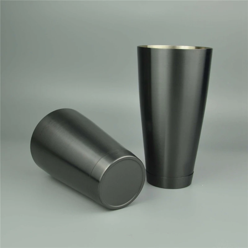 2Pcs/Set American Style Boston Shaker Cocktail Shakers Cup Bar Tool Mixing Drink Bartender Bar Set Tool Upper 550Ml Rear Cup 850