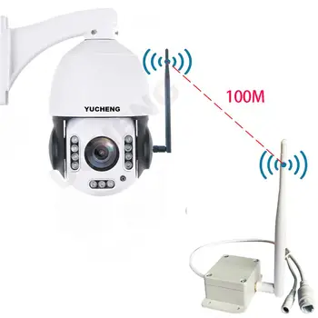 

Wireless AP 5MP 300-500M WIFI Auto track 30X ZOOM 25fps People recognition WIFI PTZ Speed dome IP Camera security