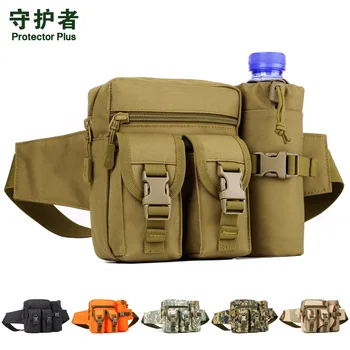 

Men and Women with Bottle Waist Pack Outdoor Small Pockets Riding Kettle Bag Riding Travel Fanny Pack Casual Small Chest Bag