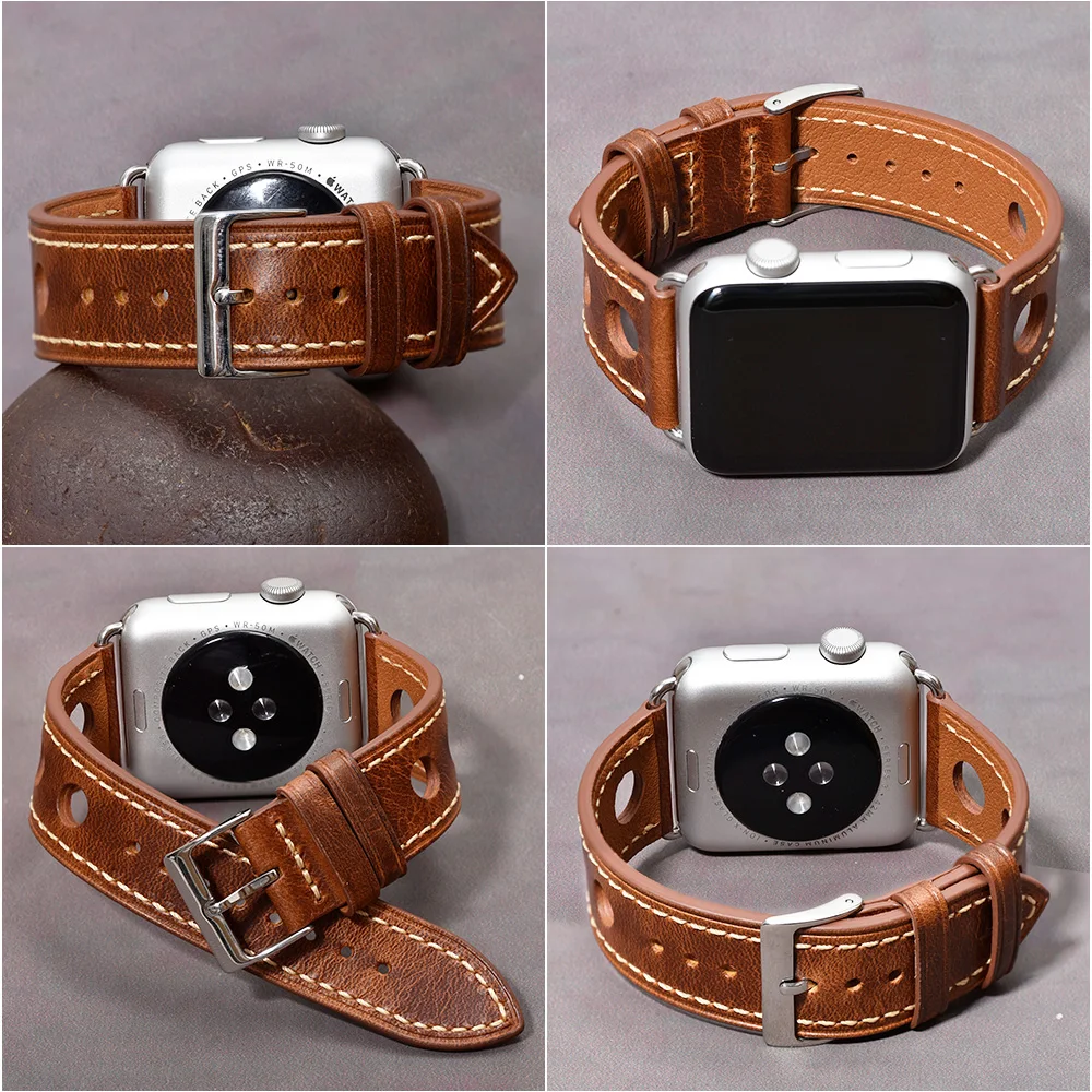 Ремешок BEAFIRY из натуральной кожи для Apple watch 5 band 44 мм модный браслет iWatch 42 Series 4 3 2