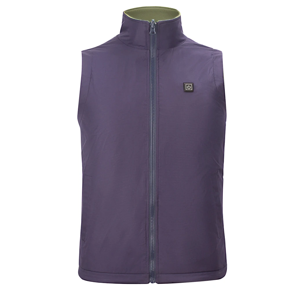 

Winter Jacket Gift Thermal Adjustable Temperature Soft Men Women Electric Heating USB Charging Waistcoat Vest Clothing Solid