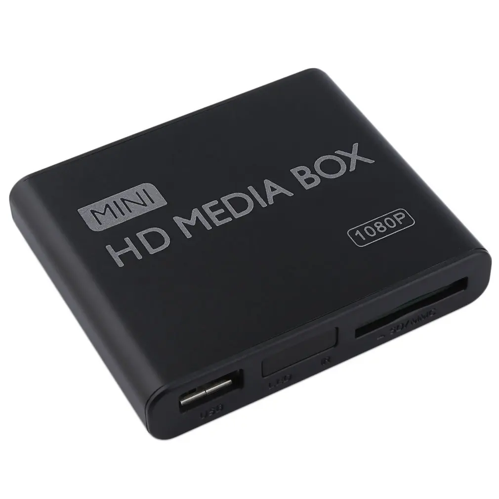 Мини Полный 1080p HD медиаплеер MPEG/MKV/H.264 HDMI AV USB+ пульт дистанционного управления Поддержка MKV/RM-SD/USB/SDHC/MMC