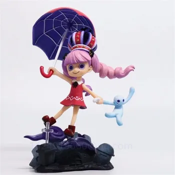 

16CM Anime ONE PIECE Childhood Perona Thriller Barque Christmas Gift PVC Action Collectible Model Statue Toy Free Shipping G955