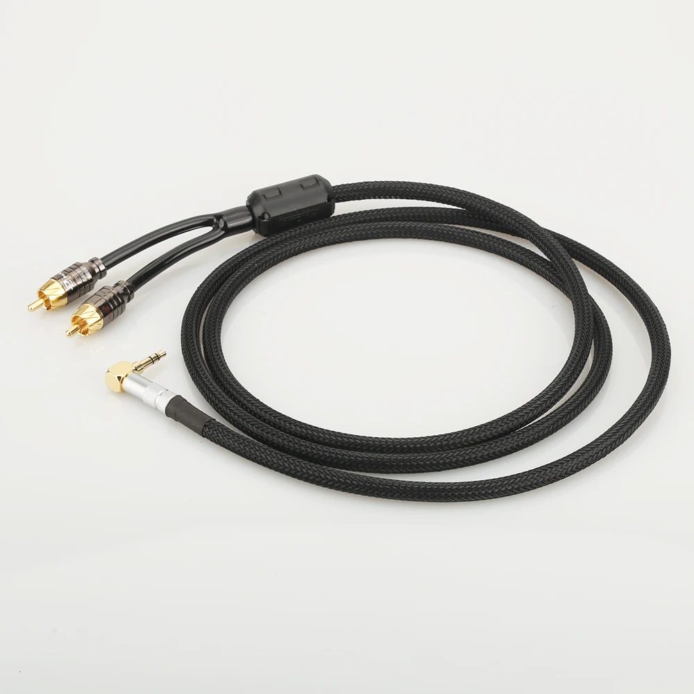 Кабель HiFi аудиокабель RCA аудиосигнальный провод штекер 3 5 мм aux преобразователь