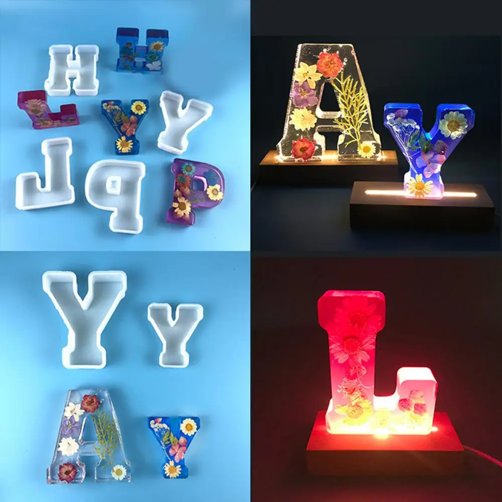 Large 11CM Alphabet Molds Epoxy Resin Mould English Letter Silicone Mold 3D  Alphabet Letter A To Z Mold Decor Mold for Birthday - AliExpress