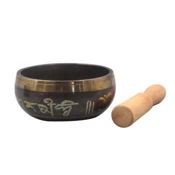 

Relaxing Yoga Meditation Singing Bowl with Mallet for Healing Meditation Prayer and Yoga (Random Mallet Color)