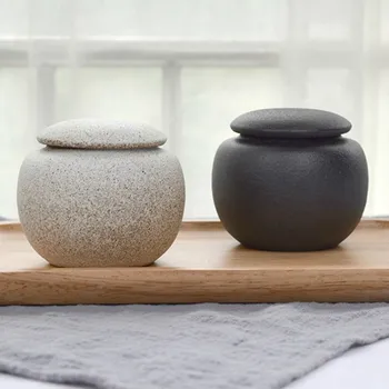 

Japanese Ceramic Tea Box Vintage Handmade Storage Large Sealed Container Weed Smell Proof Tea Box Te Verde Kitchen Teaware DB60T