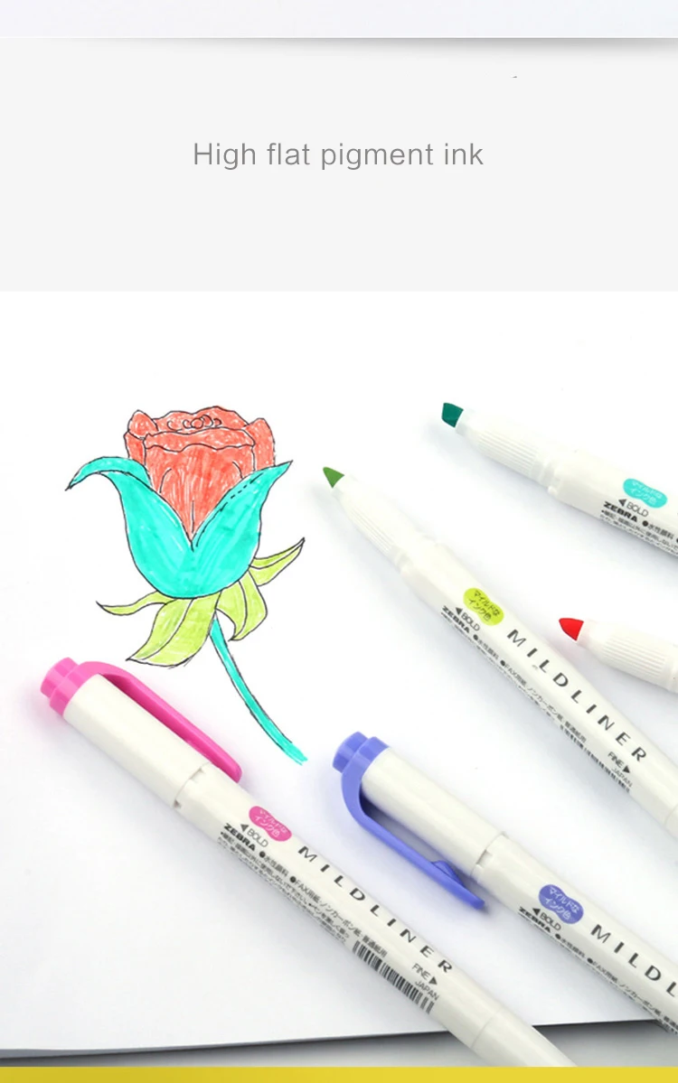 1 шт. японская Зебра mildliner color wkt7 Милая двойная головка флуоресцентная ручка маркеры цветные маркеры школьные принадлежности кавайи