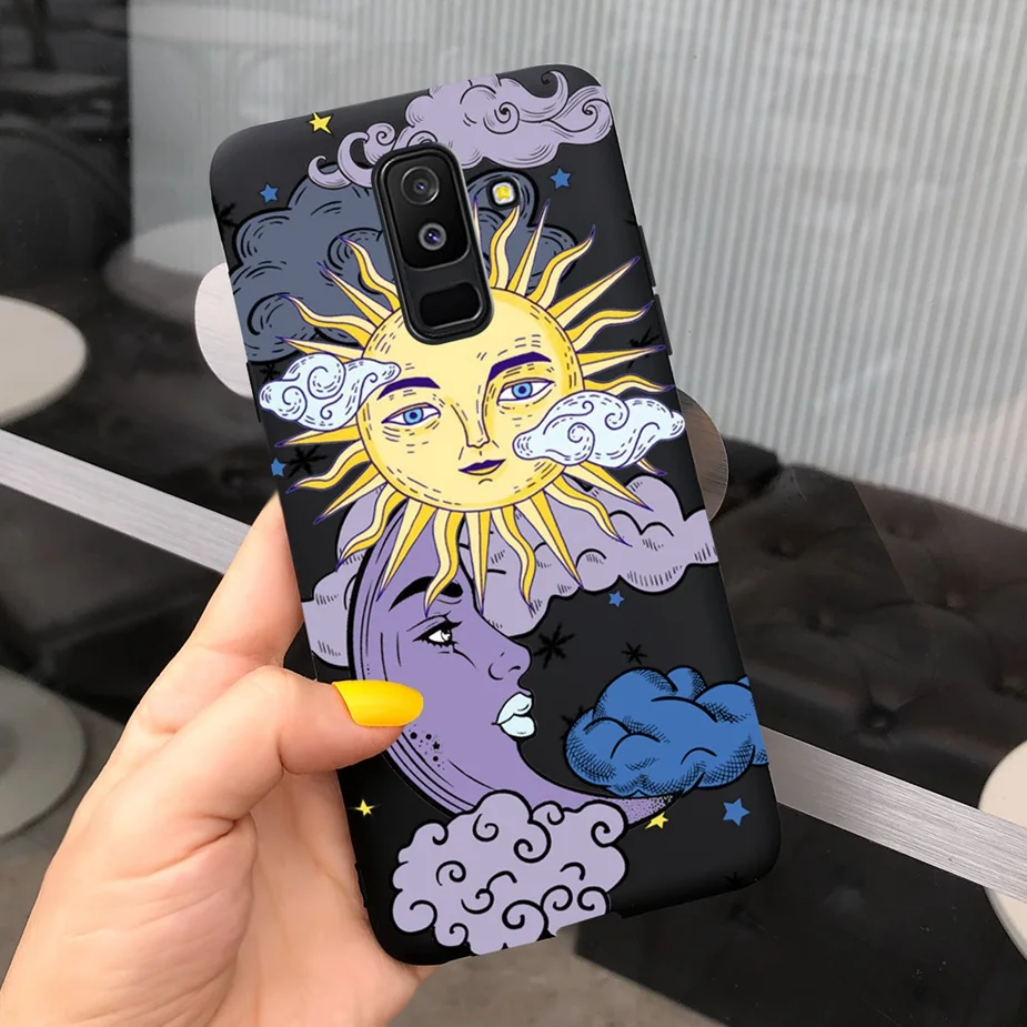 For Samsung Galaxy A6 Plus 2018 Case Cute Candy Painted Cover For Samsung A6 2018 A600F Soft Silicone Case For Samsung A6+ A605F mobile phone cases with card holder