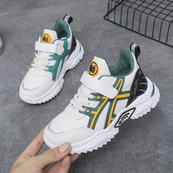 

2020 New Kids Running Shoes for Boy Outdoor Casual Sports Children Shoes Fashion Teenage Sneakers Boys Kid Leather Casual Shoes
